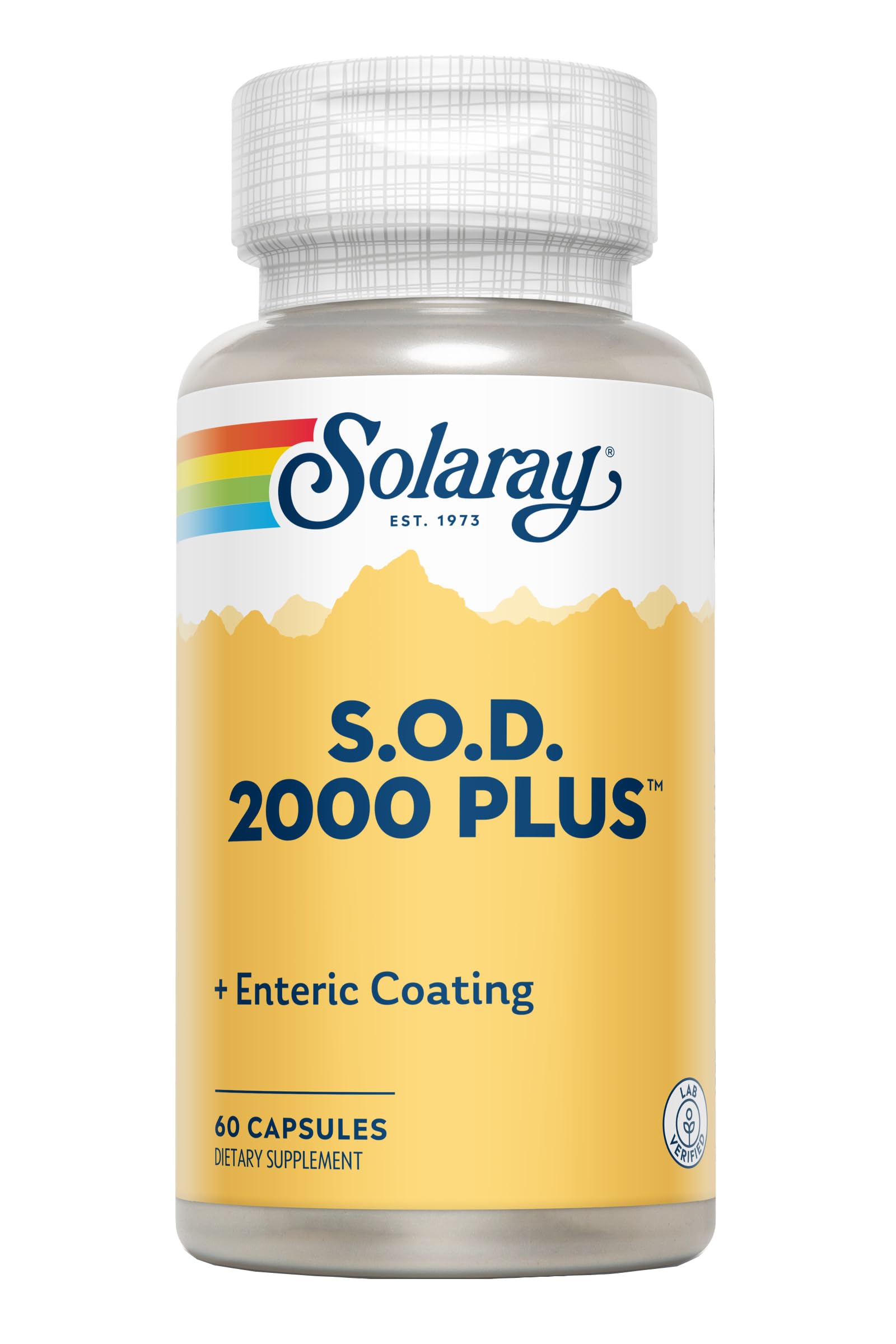 SOLARAY S.O.D. 2000 Plus, envase plástico reciclado, opción sostenible para tu compra.
