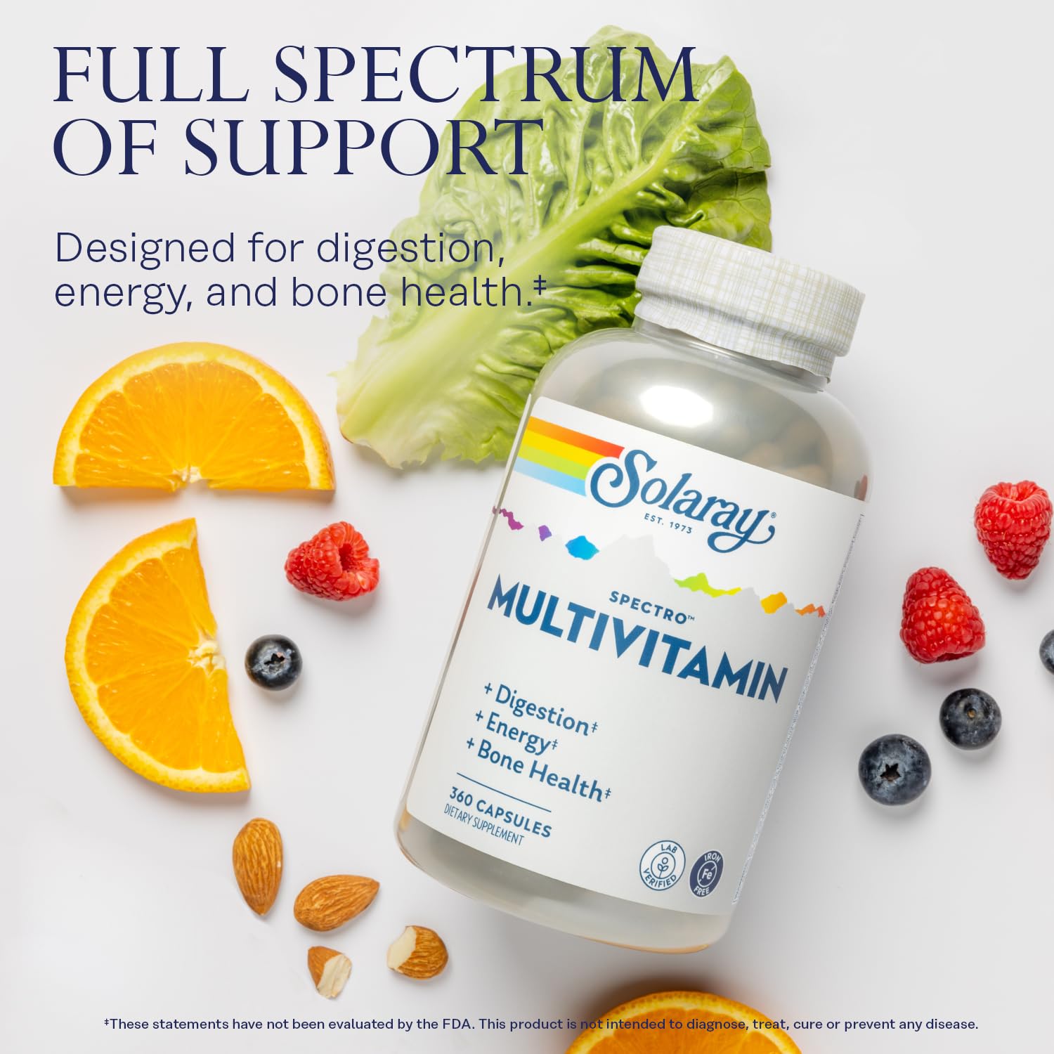 SOLARAY Spectro: enzimas-digestivas, favorecen absorción y digestión suave.