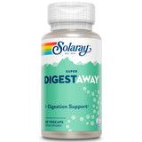 SOLARAY Super Digestaway: bote de cápsulas para apoyar la digestión tras la comida.