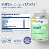 SOLARAY Super Digestaway cápsulas para uso diario que apoyan la descomposición de nutrientes.