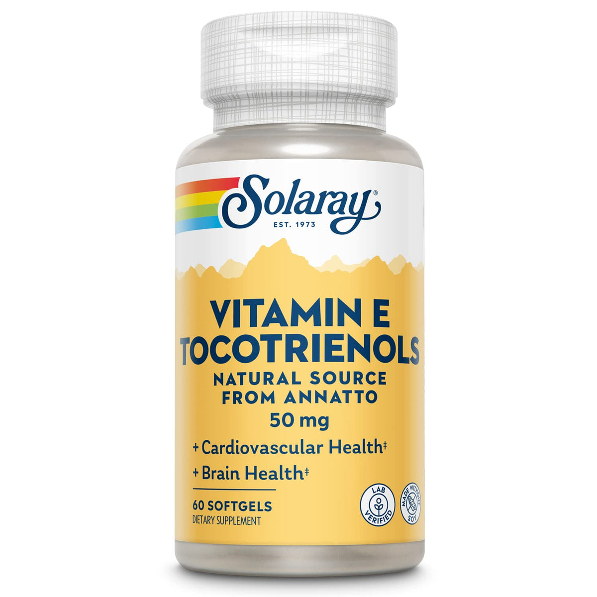 SOLARAY tocotrienoles de vitamina E equilibrio cerebral para tu día a día.