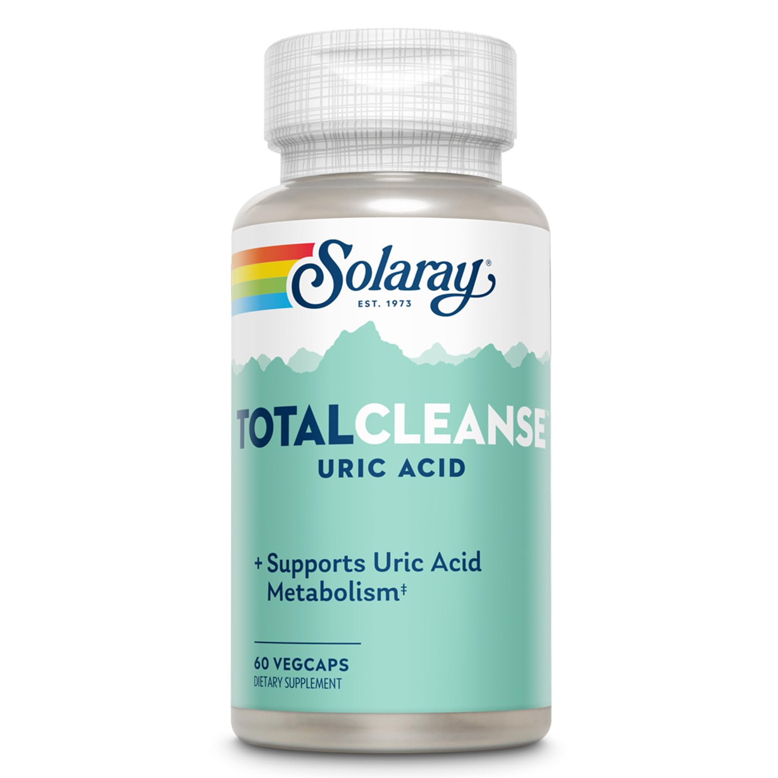 SOLARAY Total Cleanse botella del producto, apoyo diario para articulaciones y bienestar.