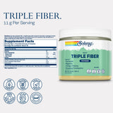 SOLARAY Triple Fiber polvo y cuchara medidora para mezclar fácilmente