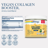 SOLARAY refuerzo vegano de colágeno que se mezcla fácilmente en bebidas.