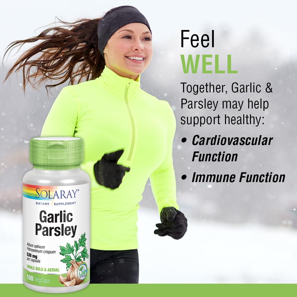 SOLARAY cápsulas vegetales de 530 mg en botella, consumo diario cómodo