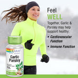 SOLARAY cápsulas vegetales de 530 mg en botella, consumo diario cómodo