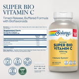 Solaray Vitamina C 1000 mg con bioflavonoides para apoyo antioxidante