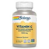 SOLARAY Vitamina C 1000 mg, botella frontal, posible apoyo a la salud general.