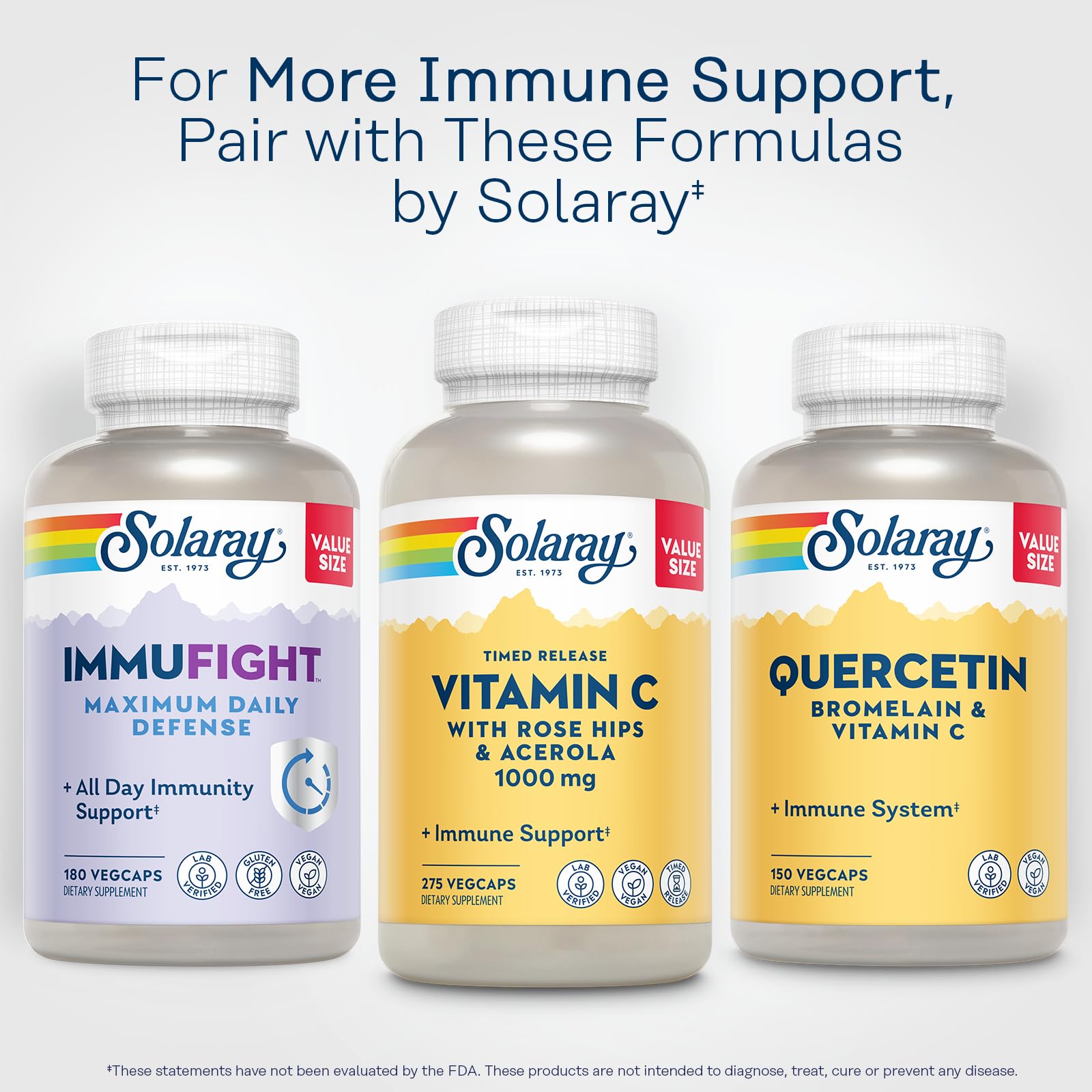 SOLARAY Vitamina C 1000 mg con garantía de 60 días para tranquilidad