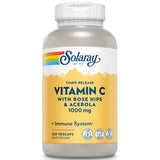 SOLARAY Vitamina C 1000 mg; liberación sostenida en frasco para uso diario.