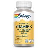 SOLARAY Vitamina C 500mg en botella, apoyo diario al sistema inmune.