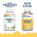 SOLARAY Vitamina C Cristalina 5000mg, dosificador: facilita la dosificación y la digestión suave.