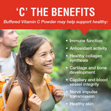 SOLARAY Vitamina C Cristalina 5000mg, ingrediente único: ascorbato de calcio para mejor tolerancia.