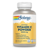 Solaray Vitamina C en polvo 5000 mg para apoyar la inmunidad diaria.