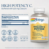 Solaray Vitamina C en polvo para piel saludable y elasticidad.