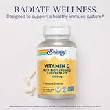 SOLARAY Vitamina C con rosa mosqueta y acerola, ingredientes naturales.