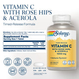 SOLARAY Vitamina C cápsulas en envase, ideal para rutina de salud.