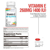 SOLARAY Vitamina E d-Alpha Tocopherol base natural: fuente de tocoferoles para piel