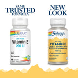 SOLARAY Vitamina E seca en forma no oleosa para digestión suave