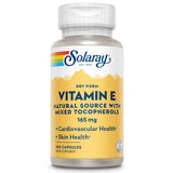SOLARAY Vitamina E seca 200 UI con tocoferoles mixtos en botella para piel saludable