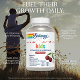 SOLARAY vitaminas para niños, gomitas masticables, sabor agradable que facilita la toma diaria.
