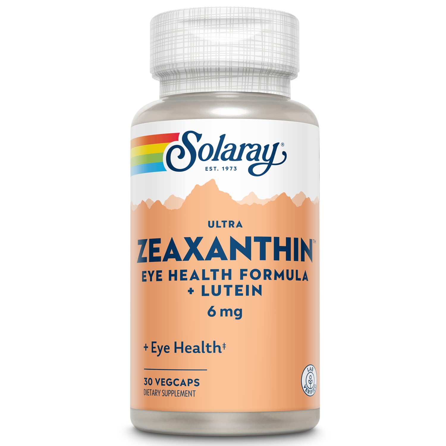 SOLARAY Zeaxantina en botella de cápsulas vegetales para apoyo ocular diario