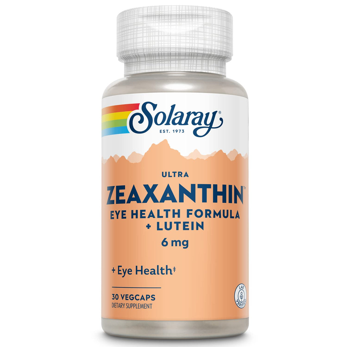 SOLARAY Zeaxantina en botella de cápsulas vegetales para apoyo ocular diario