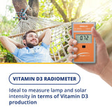 Solarmeter 6.4 medidor portátil para pruebas UV en cualquier lugar.
