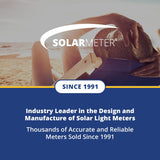 Solarmeter 6.4 ideal para uso en interiores y exteriores.