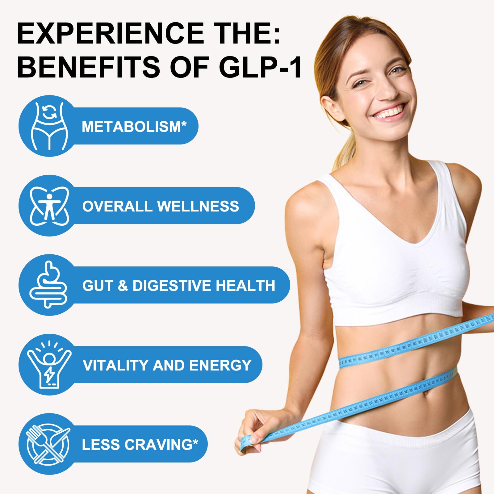 Imagen de bienestar digestivo con Solemeony GLP Activate para equilibrio intestinal.