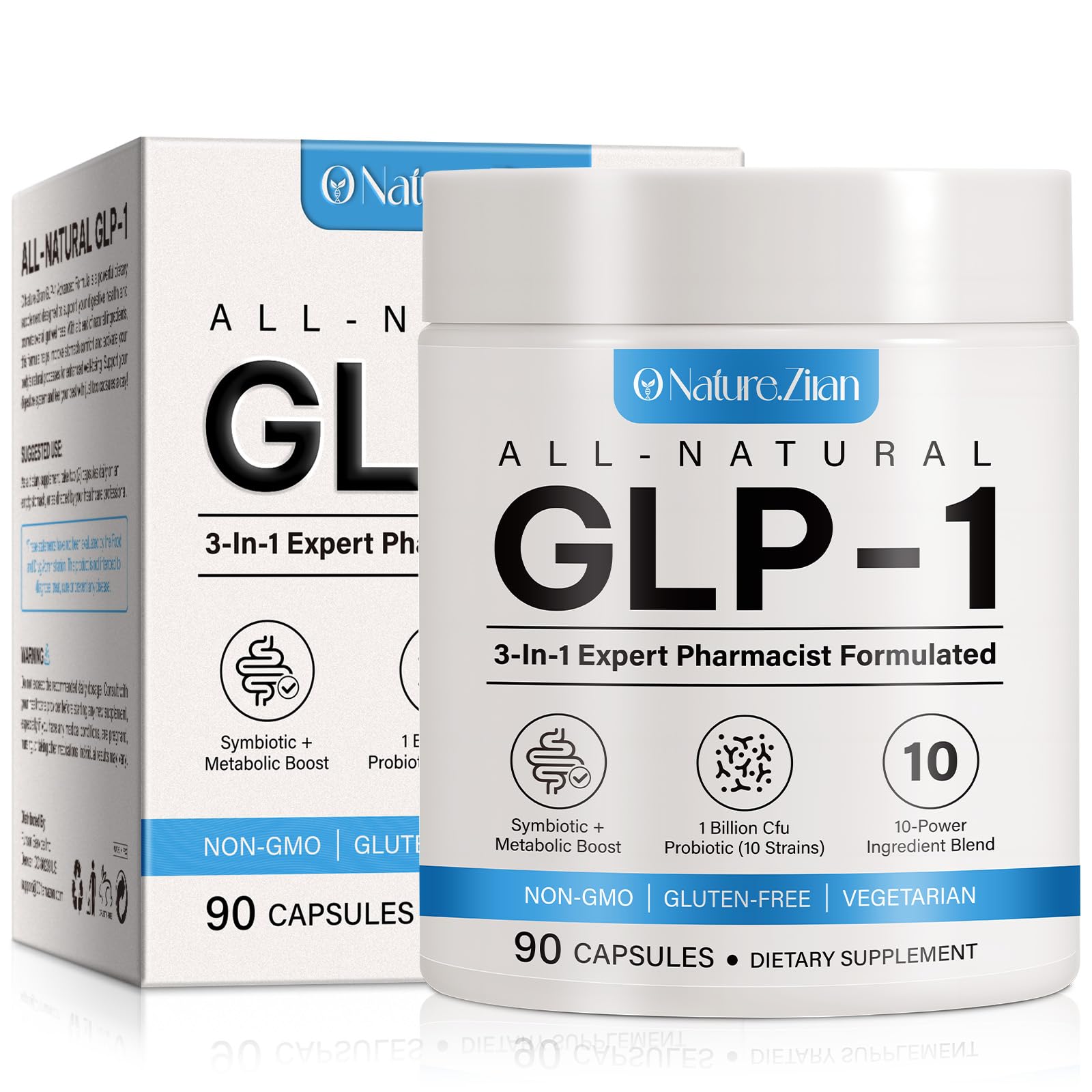 Botella de Solemeony GLP Activate muestra fórmula natural para apoyo metabólico.