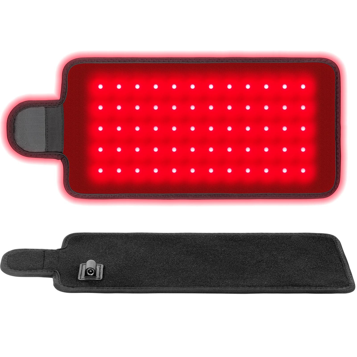 Solfree cinturón de terapia de luz roja sobre el abdomen para relajación muscular