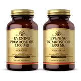 Solgar Aceite de Onagra 1300 mg, botella frontal, apoyo piel saludable