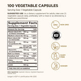 Solgar B-Complex 100: botella de cápsulas veganas listas para el uso diario.