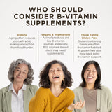Solgar B-Complex 100: cápsulas para apoyar metabolismo de energías y bienestar general.
