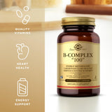 Solgar B-Complex 100, dosis diaria para apoyar el sistema nervioso
