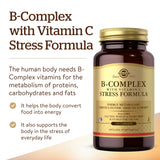 Etiqueta nutricional de Solgar B-Complex para decisiones informadas.