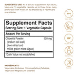Solgar Chlorella, cápsulas-presentación, fáciles de incorporar en cualquier momento.