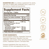 Solgar Collagen Hyaluronic Acid Complex, tabletas en frasco, comodidad para la ingesta diaria.