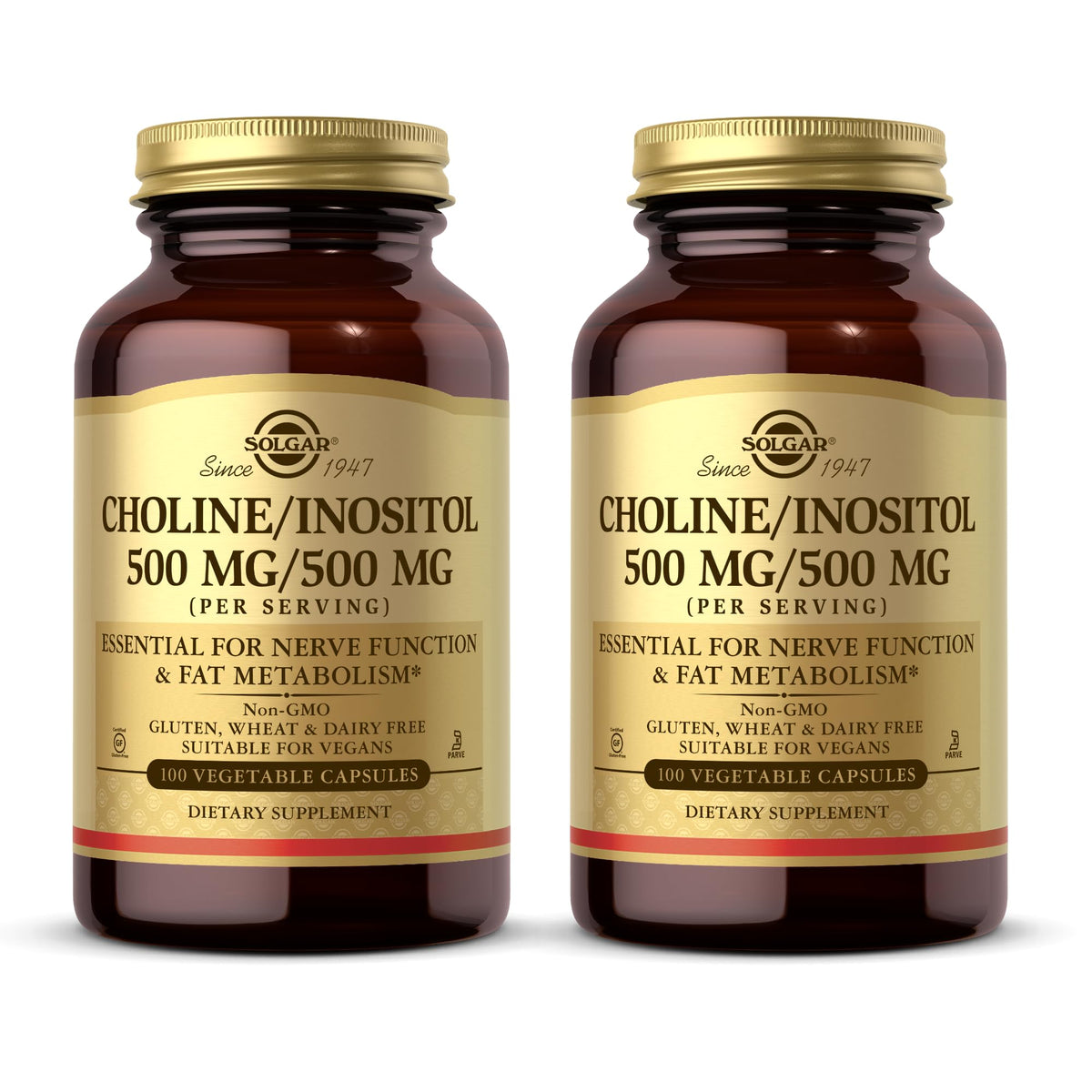Solgar Colina/Inositol en botella para energía diaria y bienestar general
