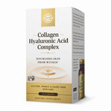 Solgar complejo colágeno con ácido hialurónico, comprimidos, favorece hidratación de la piel.