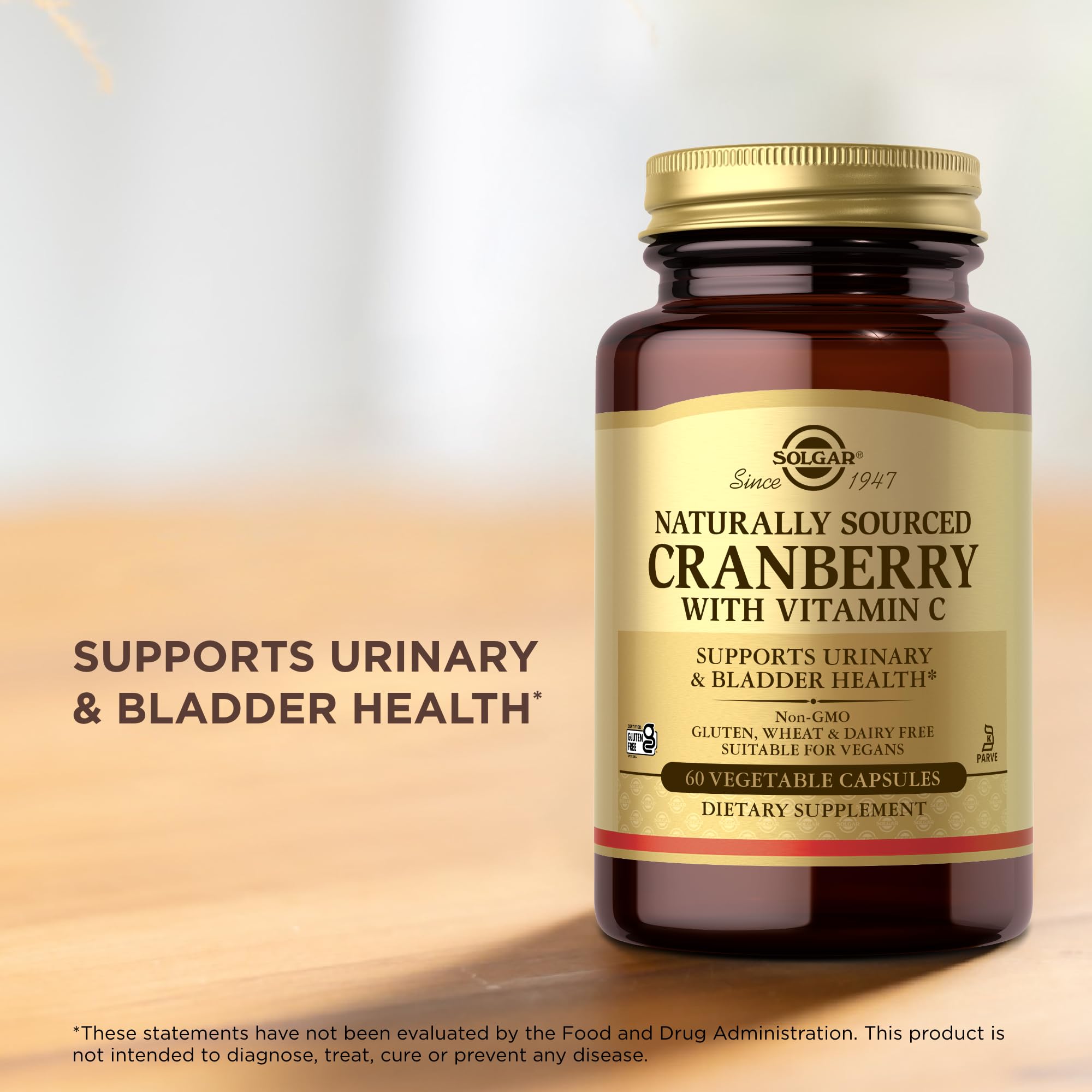 Solgar Cranberry con Vitamina C, concentrado natural de arándano para uso diario