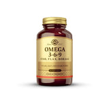 Solgar EFA 1300 Omega 3-6-9, bote de cápsulas blandas, apoyo a la salud general.
