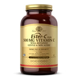 Solgar Ester-C Plus, cápsulas vegetales, vitamina C suave para estómago sensible y uso diario.
