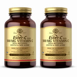 Solgar Ester-C Plus frasco de cápsulas, favorece la retención de vitamina C en células