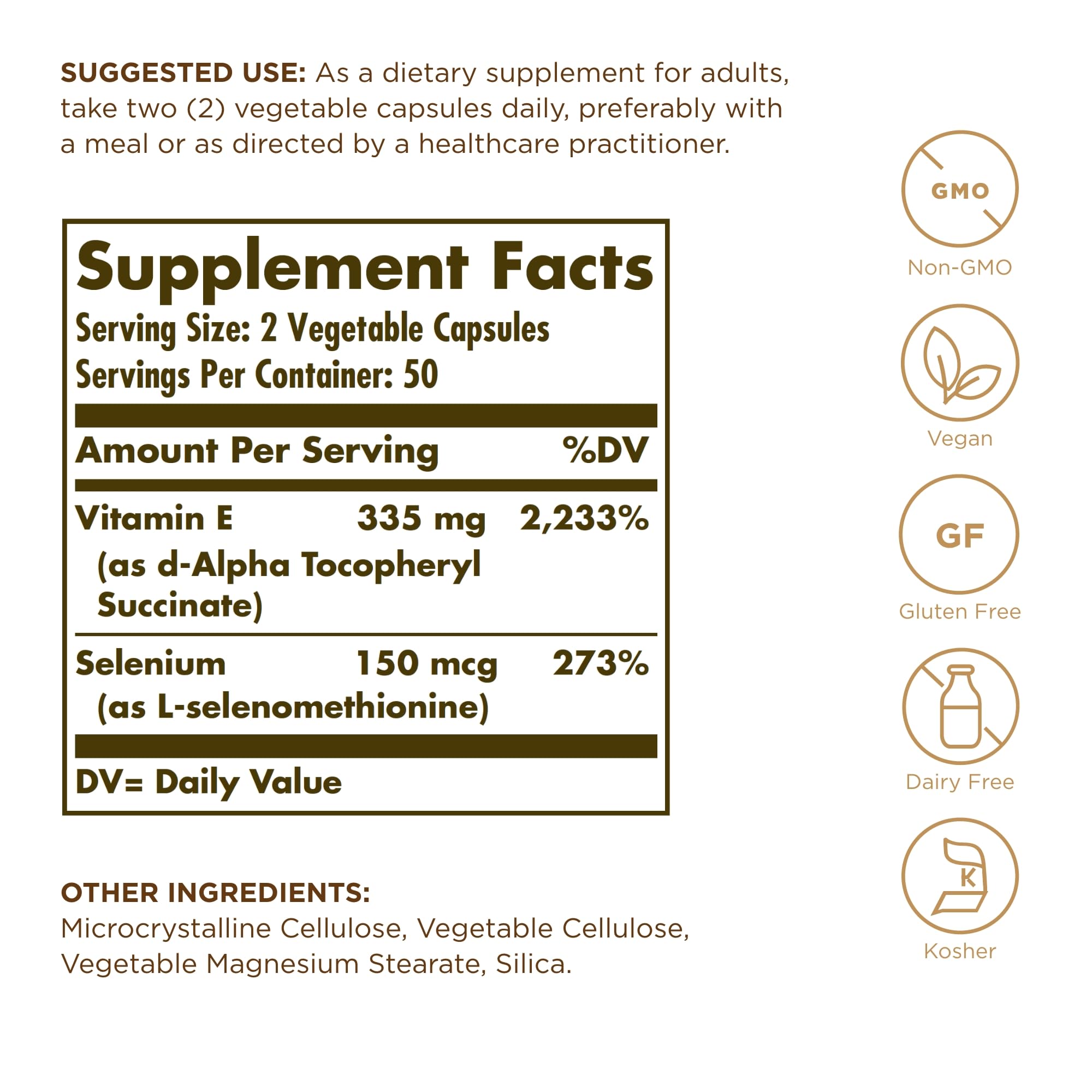 Solgar etiqueta libre de gluten y lactosa, información clara para compra consciente
