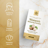 Solgar Fórmula Equilibrante para Mujeres, ingredientes vegetales de calidad y fitoestrógenos.