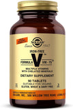 Solgar VM-75, tableta visible, multivitamínico con minerales quelados para uso diario.