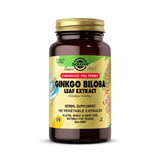 Solgar Extracto de Ginkgo Biloba, botella, potencia estable para la concentración diaria.