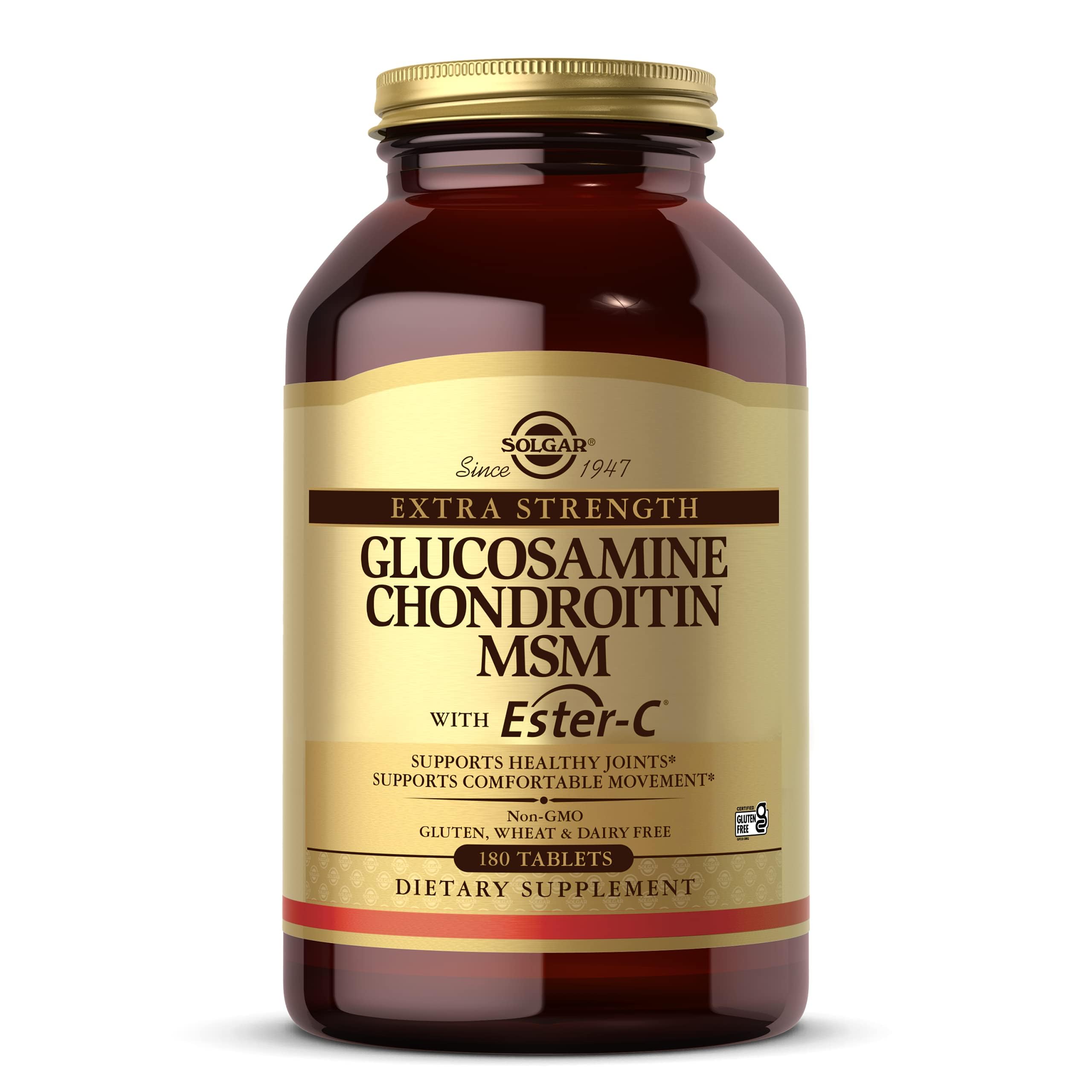 Solgar glucosamina condroitina Ester-C botella: posible apoyo para articulaciones